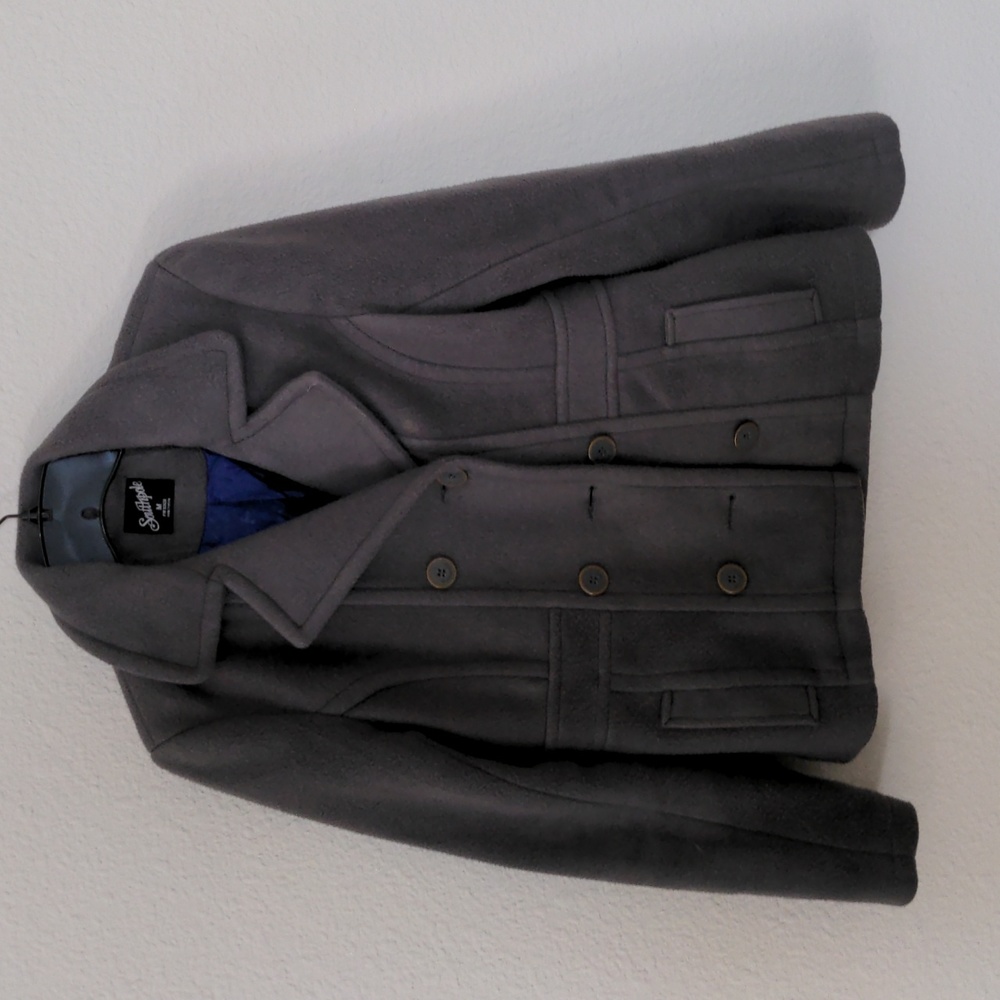 Gray pea coat